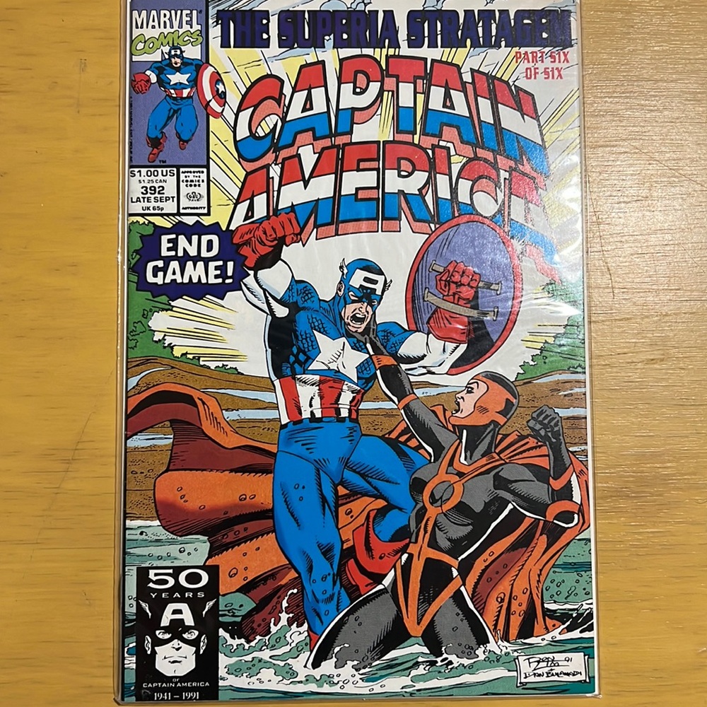 Captain America #393 (Marvel, 1991) – Factory-Sealed Mint